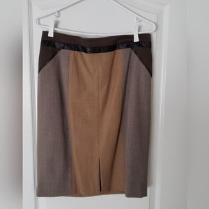 Club Monaco Brown Pencil Skirt